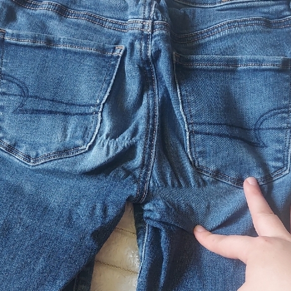American Eagle Outfitters Dark Blue Skinny Jeans - Picture 7 of 8
